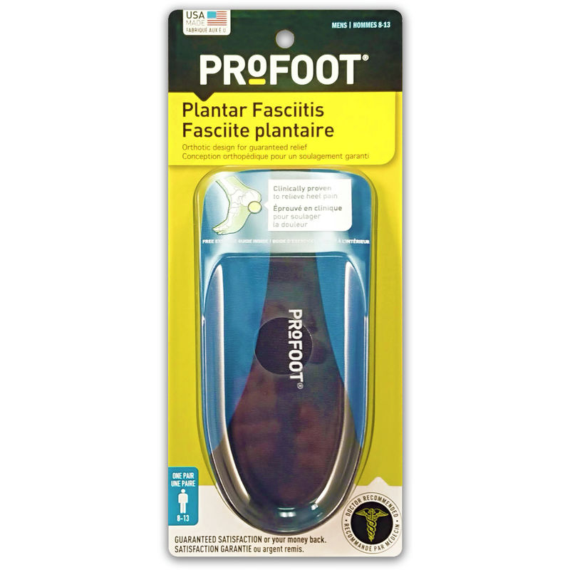 Profoot Plantar Fasciitis Orthotic Insoles for Men CTC Health