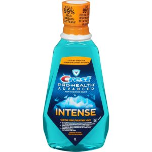 Crest Pro-Health Advanced Intense Mouthwash, Clean Mint, 1L