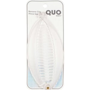 Quo Beauty Large Banana Comb - Frosted Clear