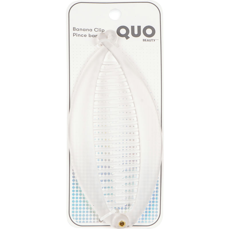 Quo Beauty Large Banana Comb - Frosted Clear