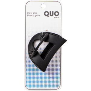 Quo Beauty Half Moon Jaw Clip - Soft Touch Black