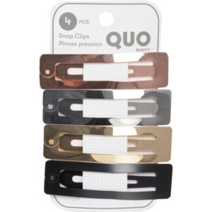 Quo Beauty 4 Pack Rectangular Snap Clips