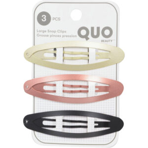 Quo Beauty 3 Pack Jumbo Snap Clips