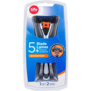 Life Brand Men's 5 Blade MotionSphere Razors + Trimmer