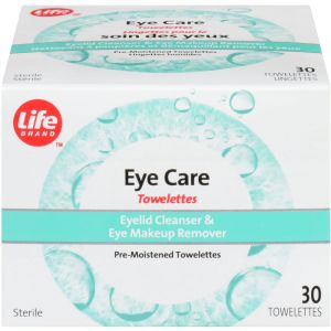 Life Brand Eye Care Towelettes - Gentle Makeup Remover