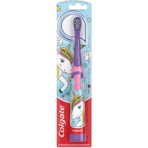 Colgate Kids Battery Powered Toothbrush, Unicorn 1 Count