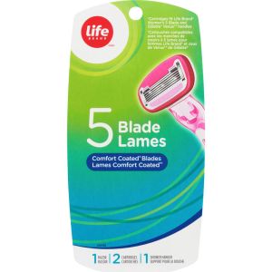 Life Brand 5 Blade Razor and Cartridges