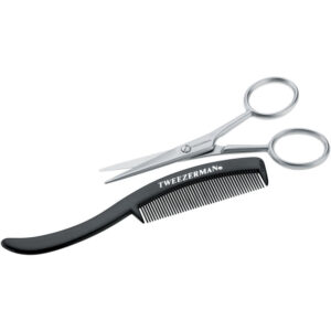 Tweezerman Gear Mustache Scissors with Comb 2 Unit