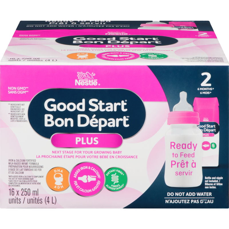Nestle Good Start Plus 2 Baby Formula, Ready-to-Feed 4 L
