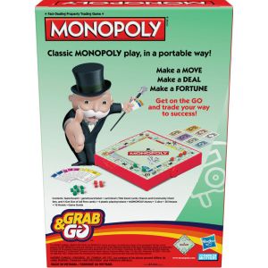 Monopoly Grab & Go: Portable 2 Player Game