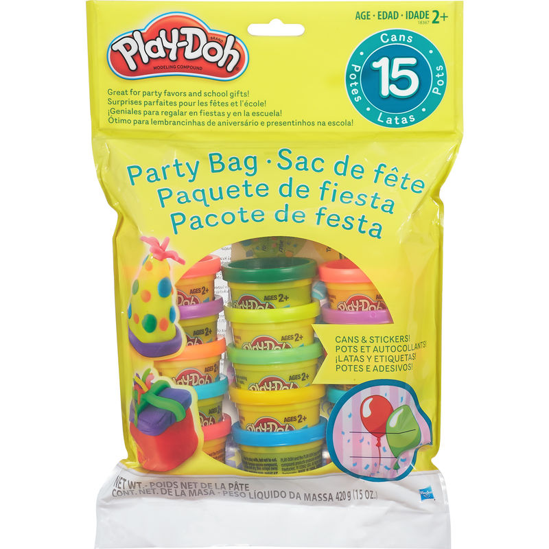 Play-Doh Party Bag 15 Colorful Cans of Modeling Compound CTC