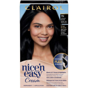 Clairol Nice'n Easy Permanent Hair Dye, 1N Deepest Black