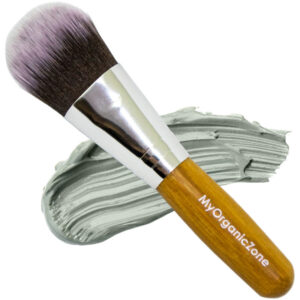 My Organic Zone Face Mask Brush - Soft Bamboo Facial Mud Mask Applicator Brush 1 ea