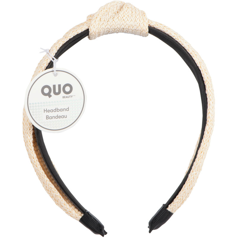 Quo Beauty Basketweave Topknot Headband