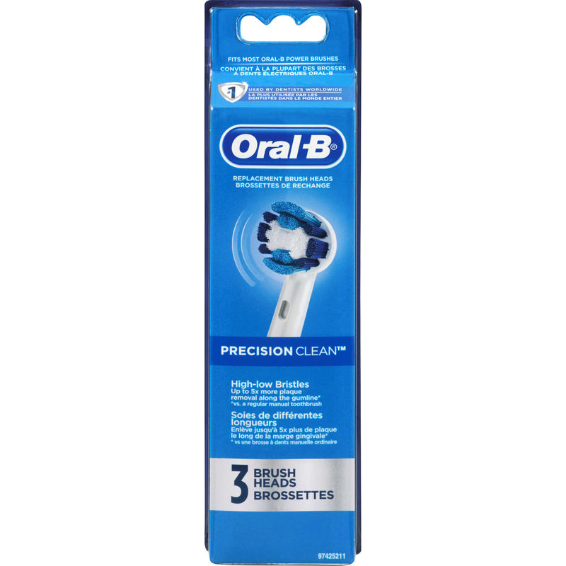 Oral B Precision Clean Replacement Electric Toothbrush Head 3 Count ...