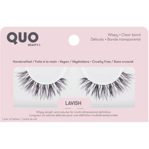 Quo Beauty LAVISH - Wispy False Eyelashes with Clear Bands