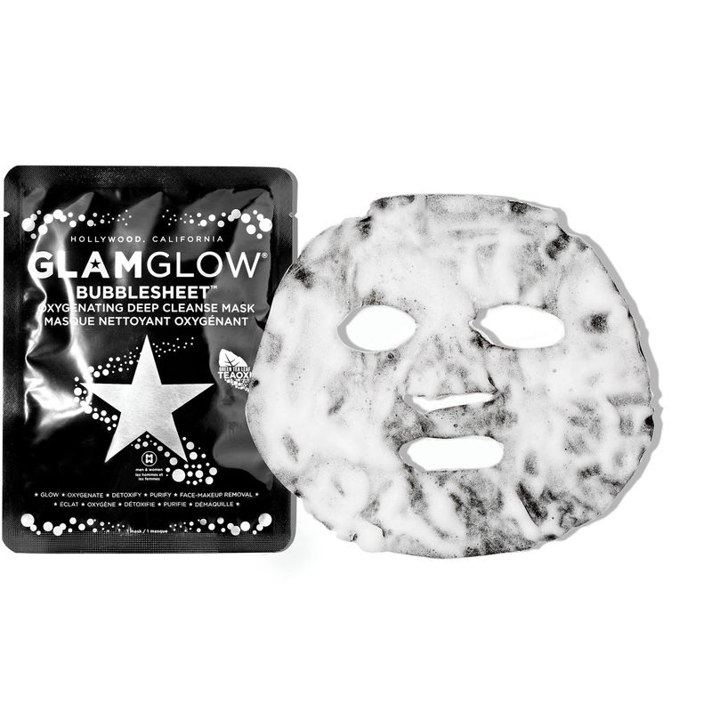 Glamglow Bubble Sheet Mask 1 ea - Charcoal Infused Oxygenating Cleanser for Glowing Skin