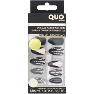 Quo Beauty False Nail Kit with Glue Color 1
