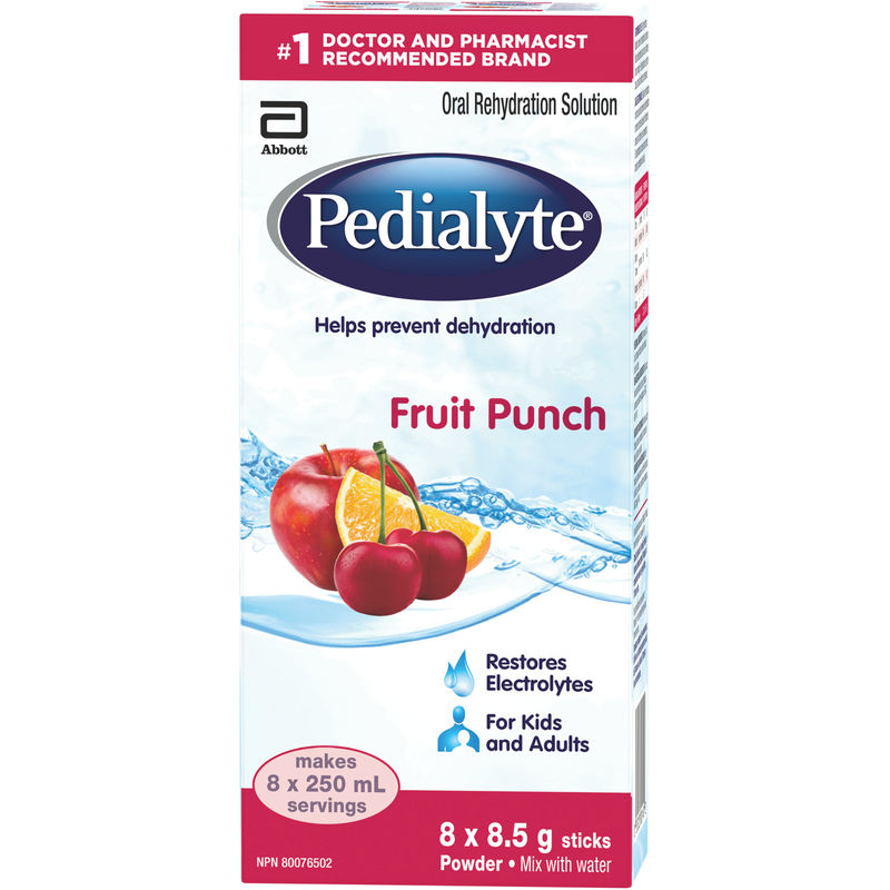 Pedialyte Fruit Punch Powder - Oral Rehydration Solution