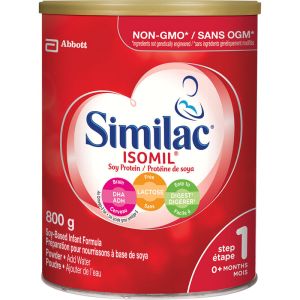 Similac Isomil with DHA Step 1 - Soy-based Baby Formula Powder 800g