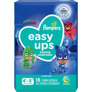 Pampers Easy Ups Training Underwear Boys Size 6 4T-5T 18 Count