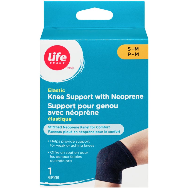 Life Brand Elastic Knee Support with Neoprene S-M 1 Count