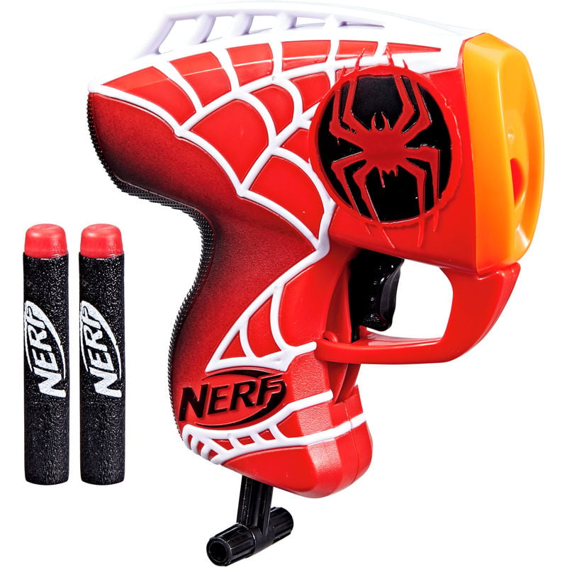 NERF MicroShots Spider-Man Miles Morales Dart Blaster