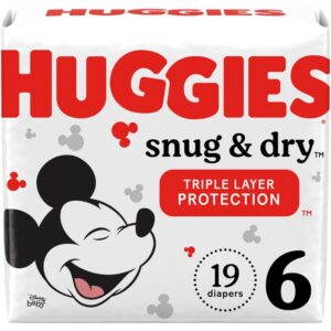 Huggies Snug & Dry Diapers Size 6 - Disney Mickey Mouse Design
