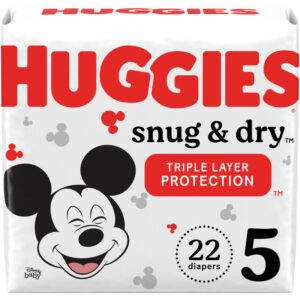 Huggies Snug & Dry Diapers Size 5 - Up to 100% Leak Free