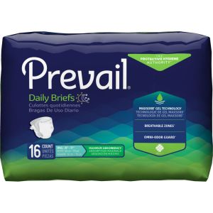 Prevail Brief Small, 12 Count - Adult Incontinence Brief with Tape Tab Enclosures