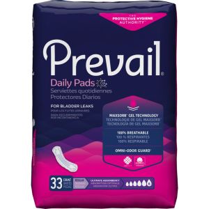 Prevail Pad Ultimate Regular, 33 Count, 16 Inch Long Pad
