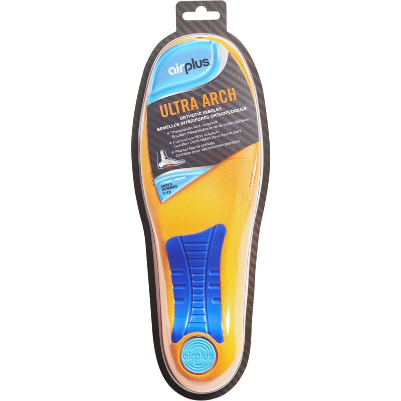 Airplus Ultra Arch Orthotic Insole for Men Full Length Arch Support CTC Health