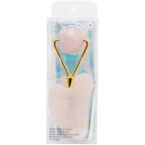 Quo Beauty Rose Quartz Facial Roller & Massager