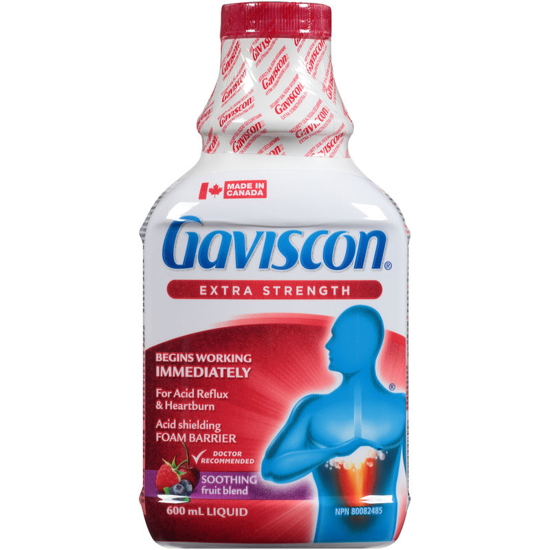 Gaviscon Extra Strength Liquid Soothing Fruit Blend 600 mL