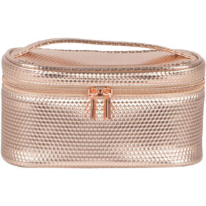 Quo Beauty Rose Luster Train Case