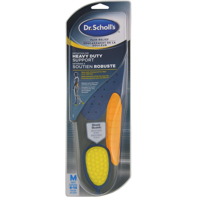 Dr. Scholl's Pain Relief Orthotics for Heavy Duty Support, Men's Sizes 8-14