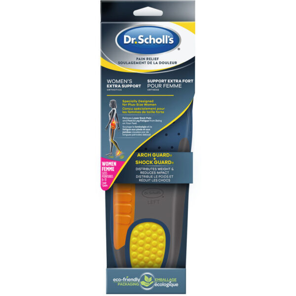 Dr. Scholl’s Pain Relief Extra Support Orthotics for Plus Size Women ...