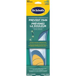 Dr. Scholl's Prevent Pain Lower Body Protective Insoles for Men's Shoes, 1 Pair, Trim to Fit