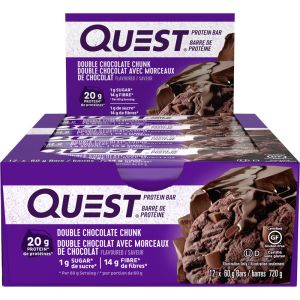 Quest Double Chocolate Chunk Protein Bars - 12ct