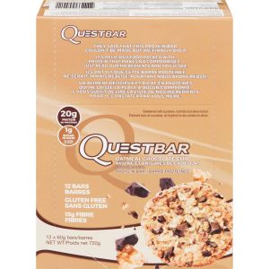 Quest Oatmeal Chocolate Chip Protein Bar 2.12oz - 12ct