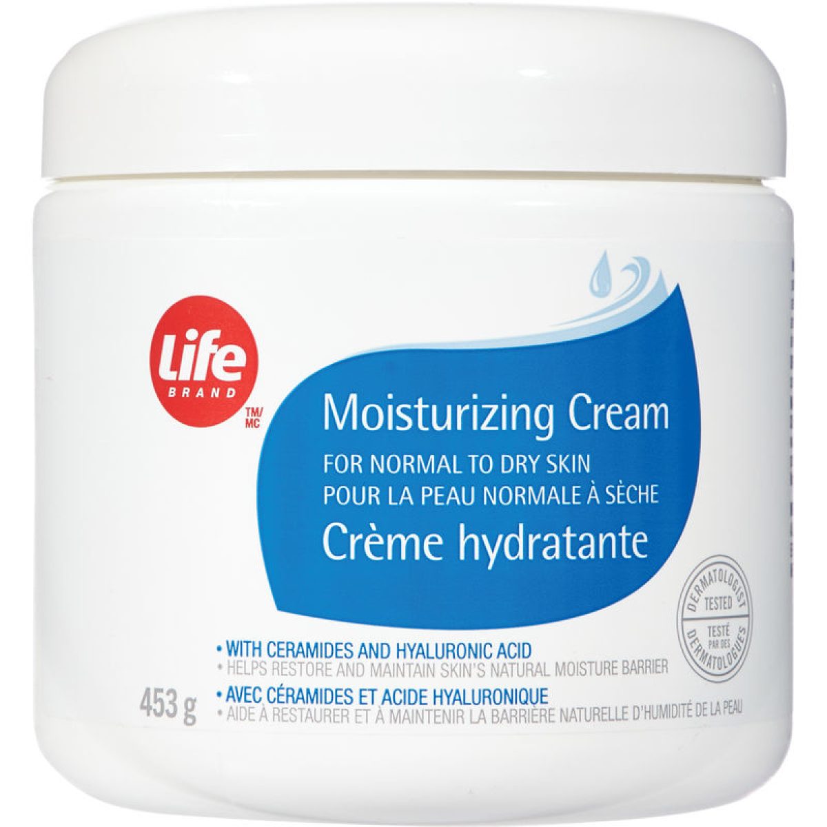 Life Brand Moisturizing Cream with Ceramides and Hyaluronic
