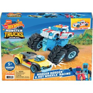 Hot Wheels Mega Construx Rodger Dodger & Racing Construction Set - 249 Pieces