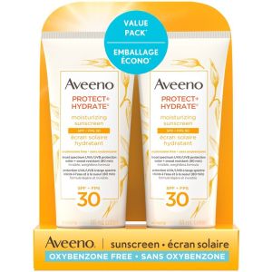 Aveeno Protect and Hydrate Sunscreen SPF 30, Duo Pack, 2X88mL