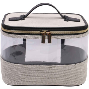 Quo Beauty Grey Clear Vanity Case