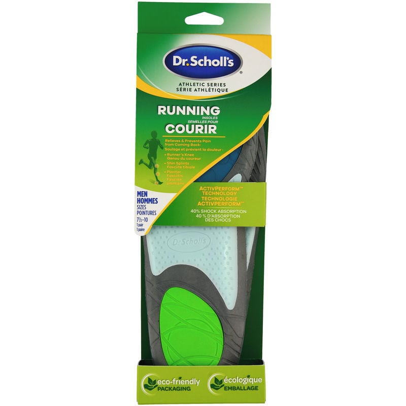 Dr. Scholl's Athletic Series Running Insoles for Men's Sizes 7.5-10