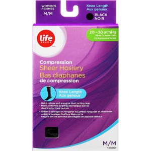 Life Brand LB Trouser Sock Black Medium 20-30
