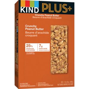 KIND Plus Crunchy Peanut Butter Bar - High Fiber, Gluten-Free Snack