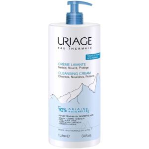 Uriage Cleansing Cream 1L - Nourishing and Moisturizing Skin Cleanser