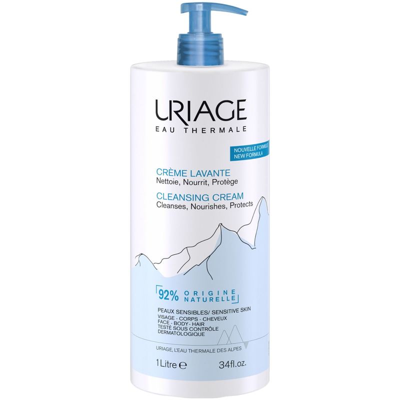 Uriage Cleansing Cream 1L - Nourishing and Moisturizing Skin Cleanser