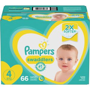 Pampers Swaddlers Diapers Size 4 - 66 Count